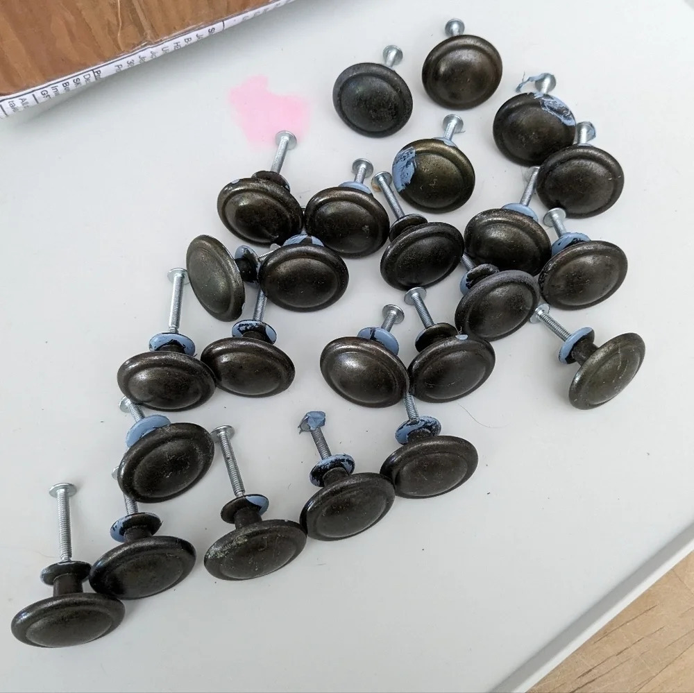 Vintage cabinet knobs drawer pulls, 24